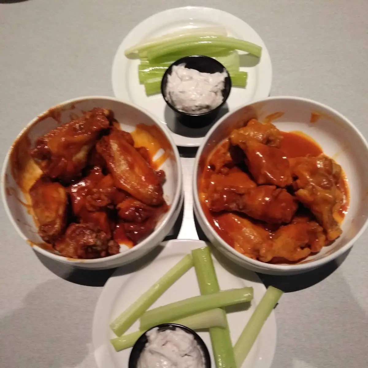 Chicken Wings Hot Roasted Garlic Hot Bourbon BBQ