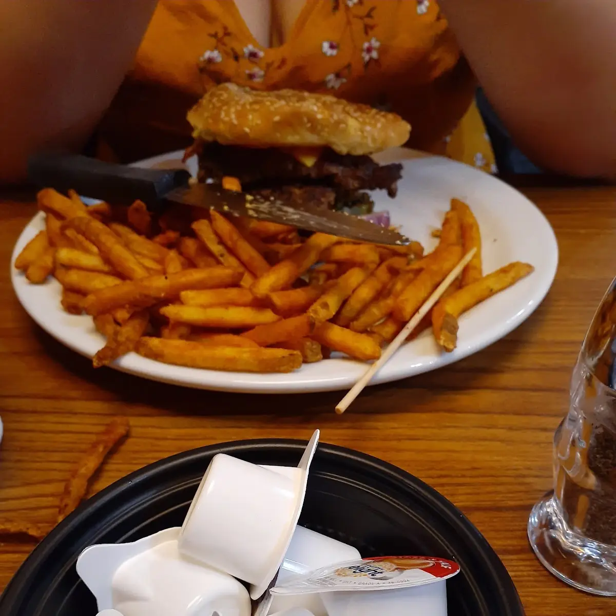 Bacon Cheeseburger and Fries