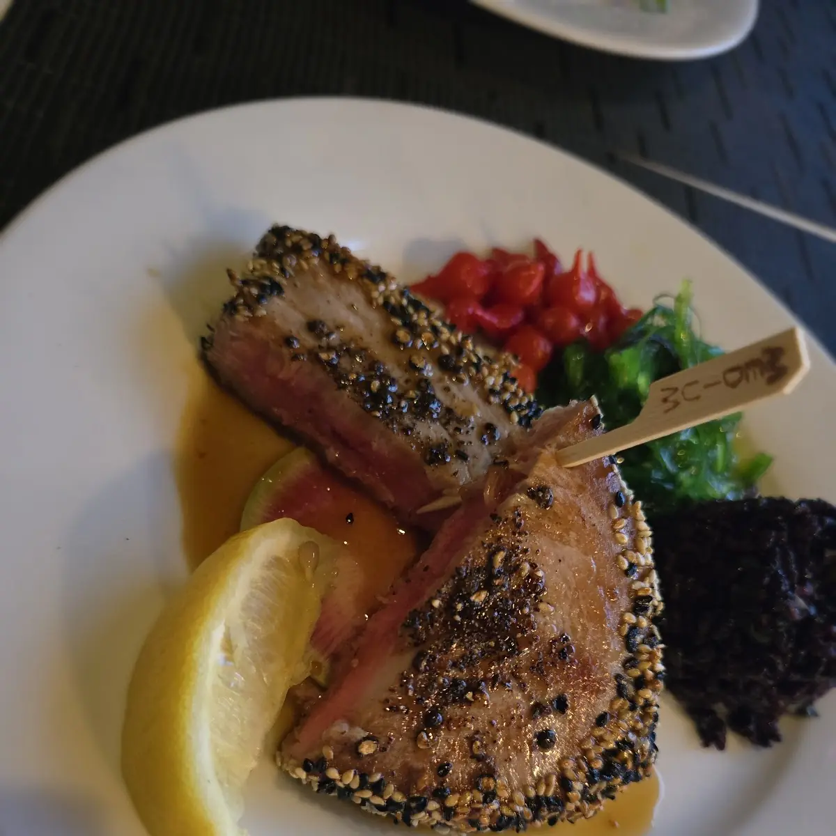 Pan Seared Yellow Fin Tuna