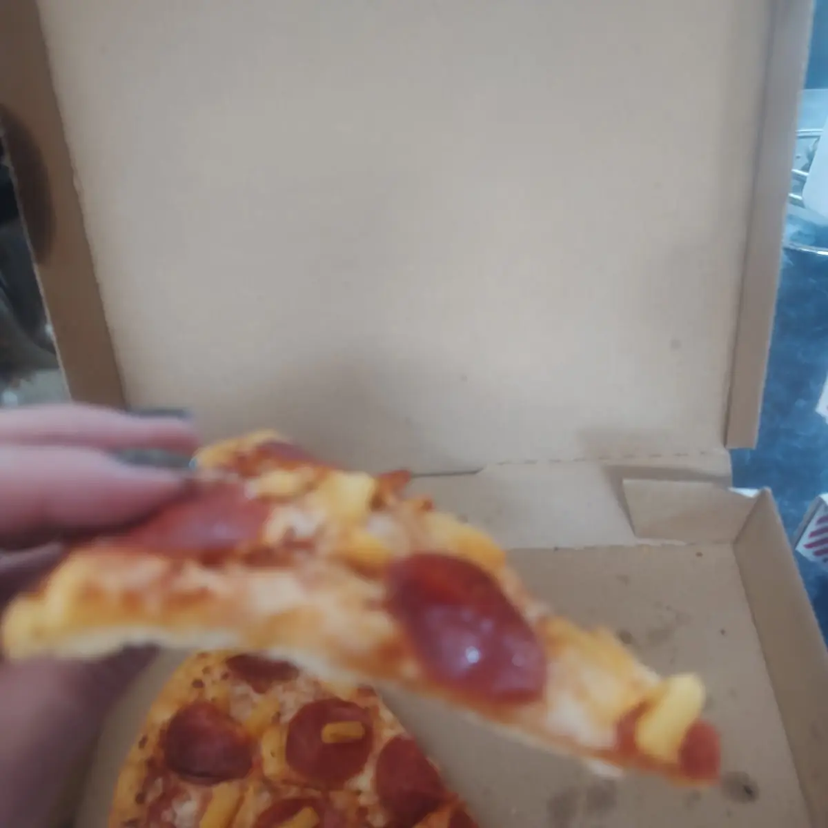 Pepperoni Pineapple Hand Tossed Crust Looks Like Thin Crust