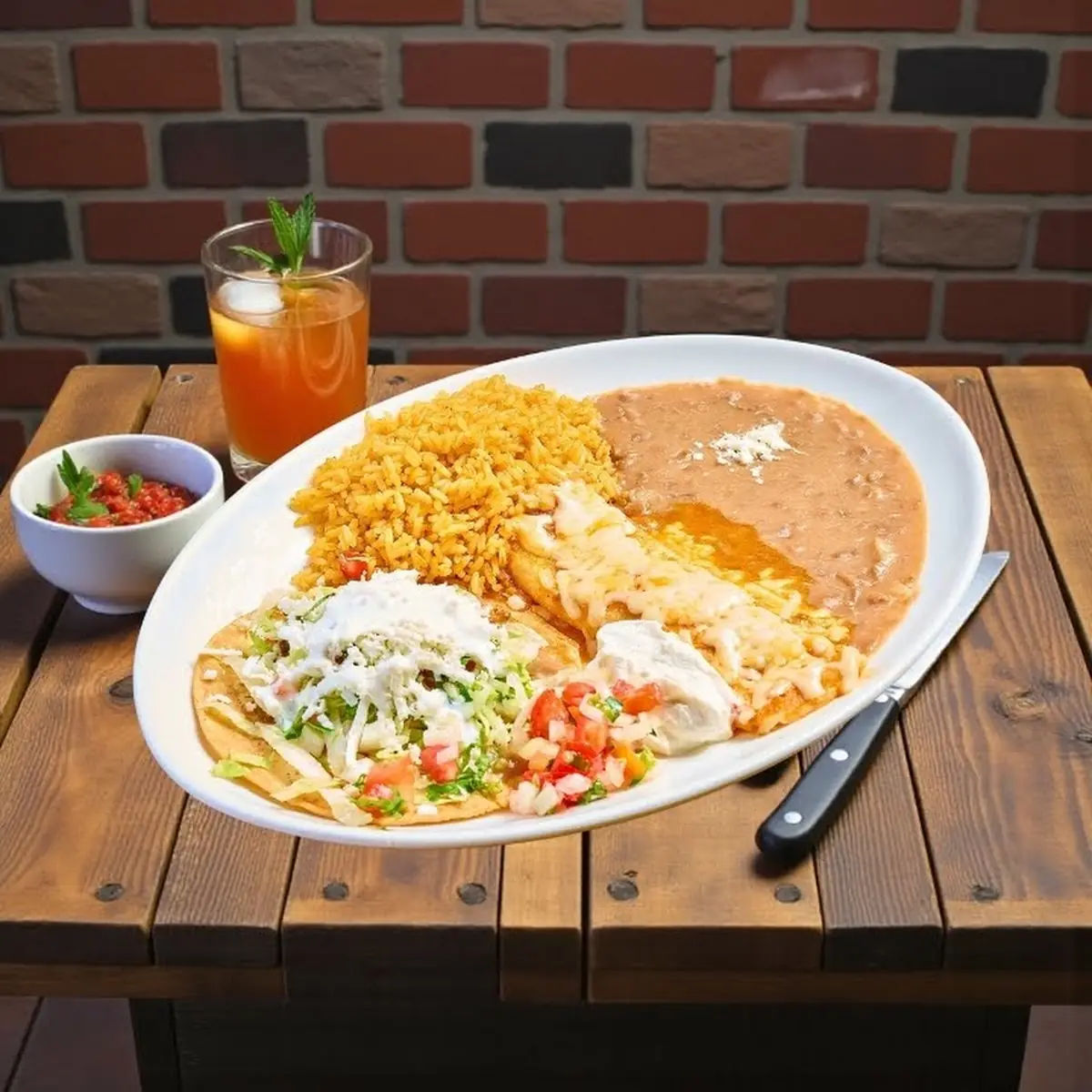 1 Cheese Enchilada with Verde Sauce