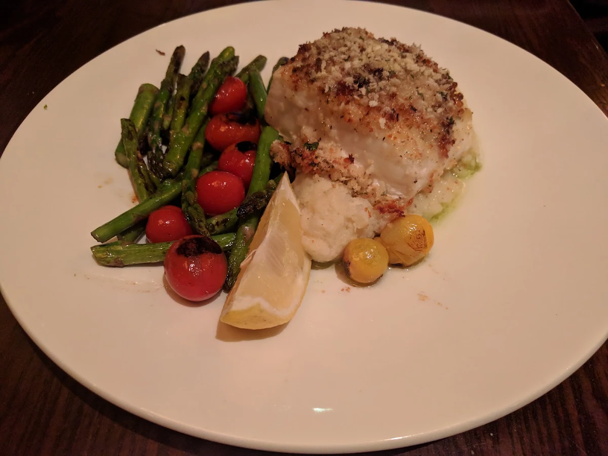 Pistachio Crusted Salmon, The Keg Steakhouse + Bar - Aurora