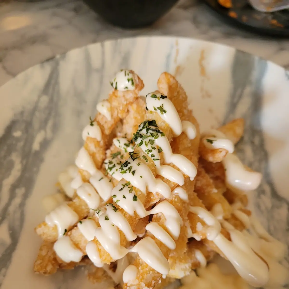 버섯 크림 우동 truffle funghi udon, Comma