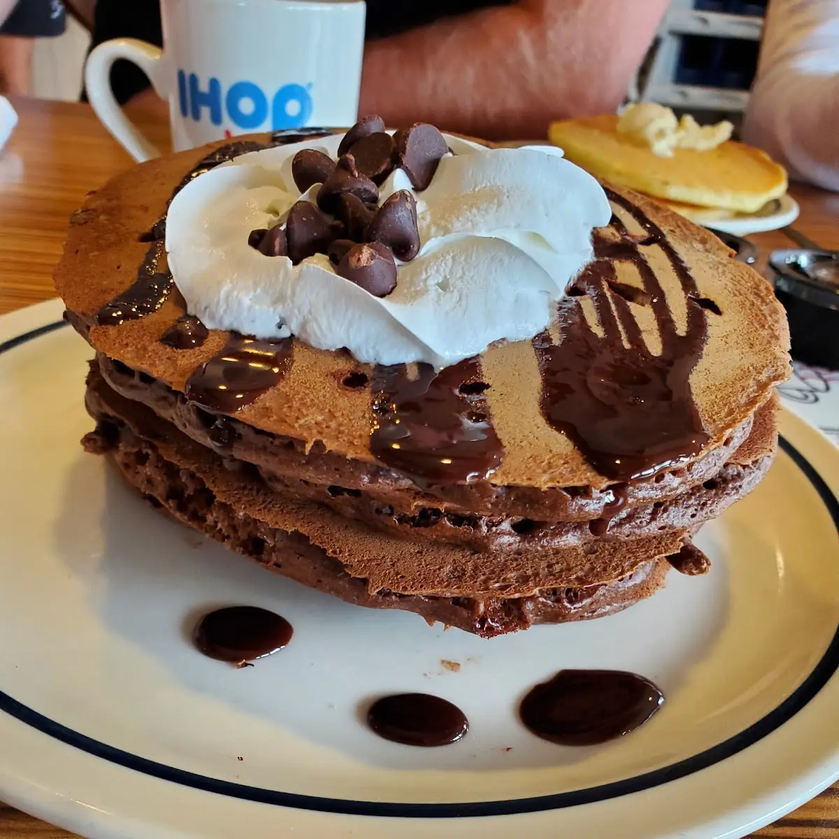 Belgian Dark Chocolate Mousse Pancakes