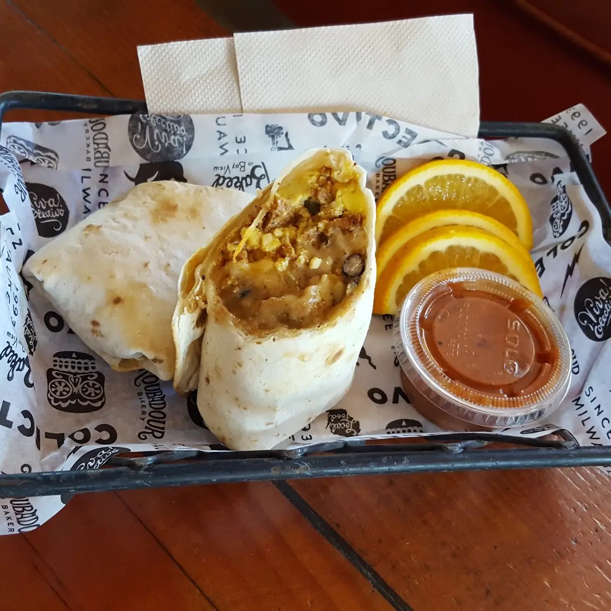 Cajun Breakfast Burrito