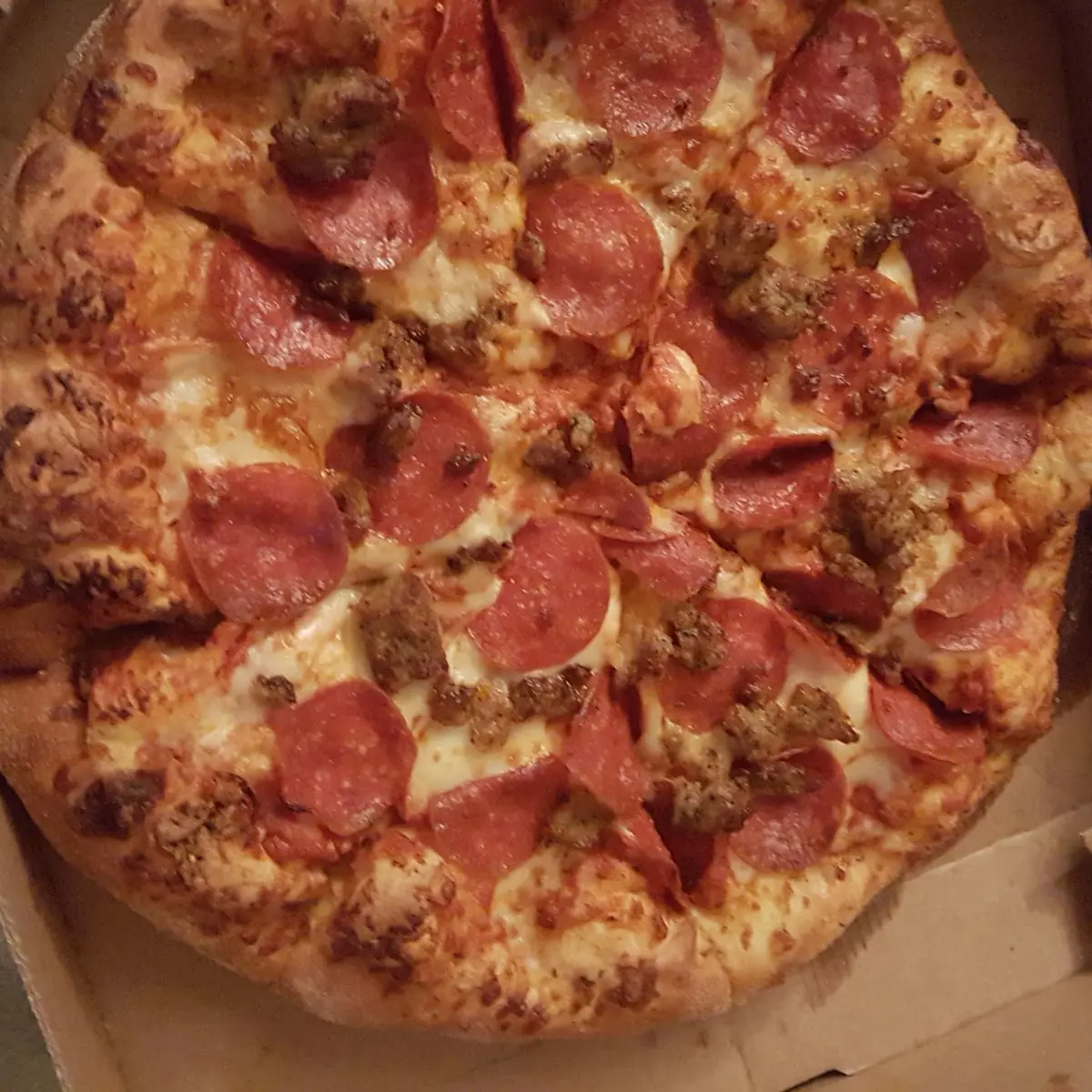 Medium 2 Topping Pepperoni and Sausage Pizza