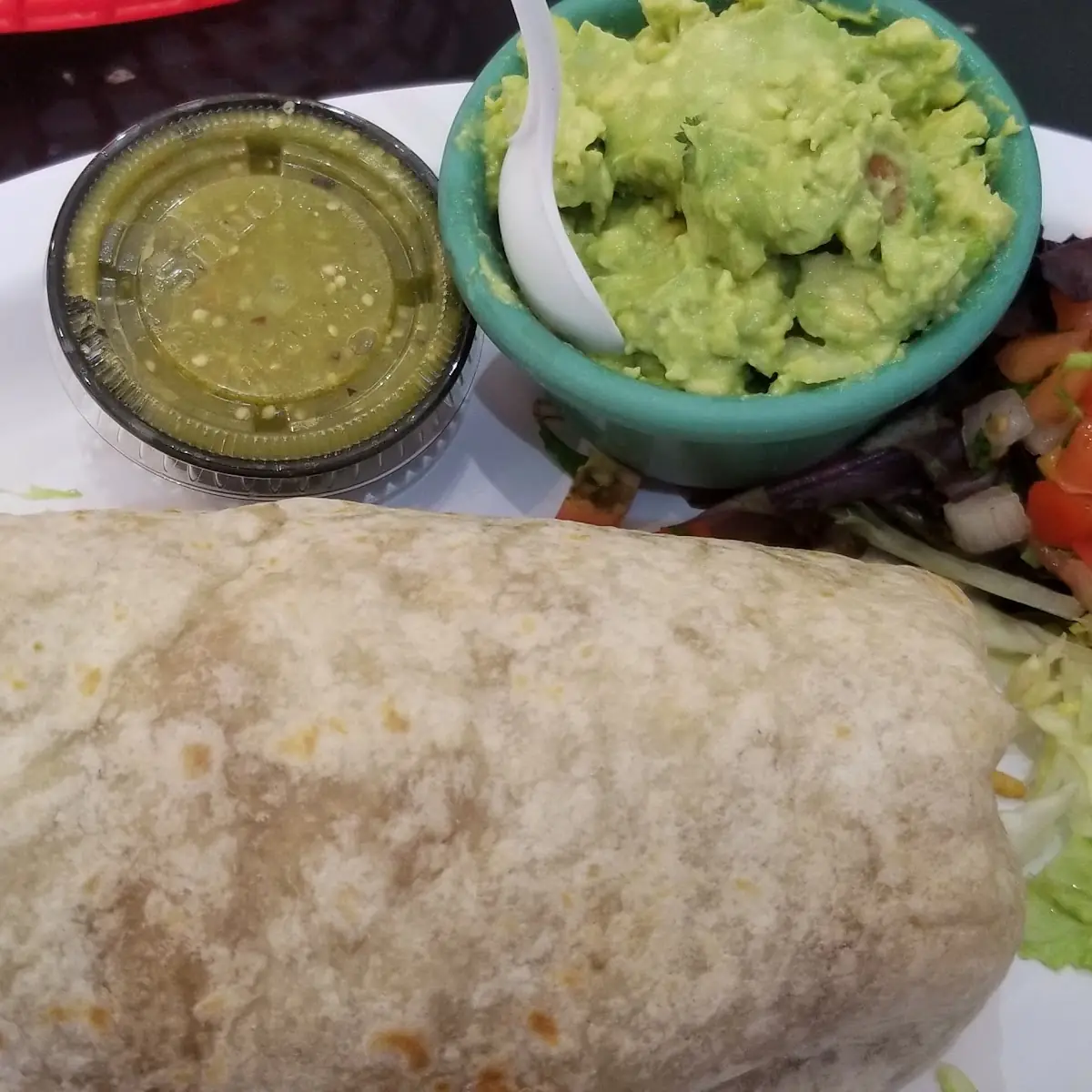 Chicken Chipotle Lunch Burrito w Small Side of Guacamole
