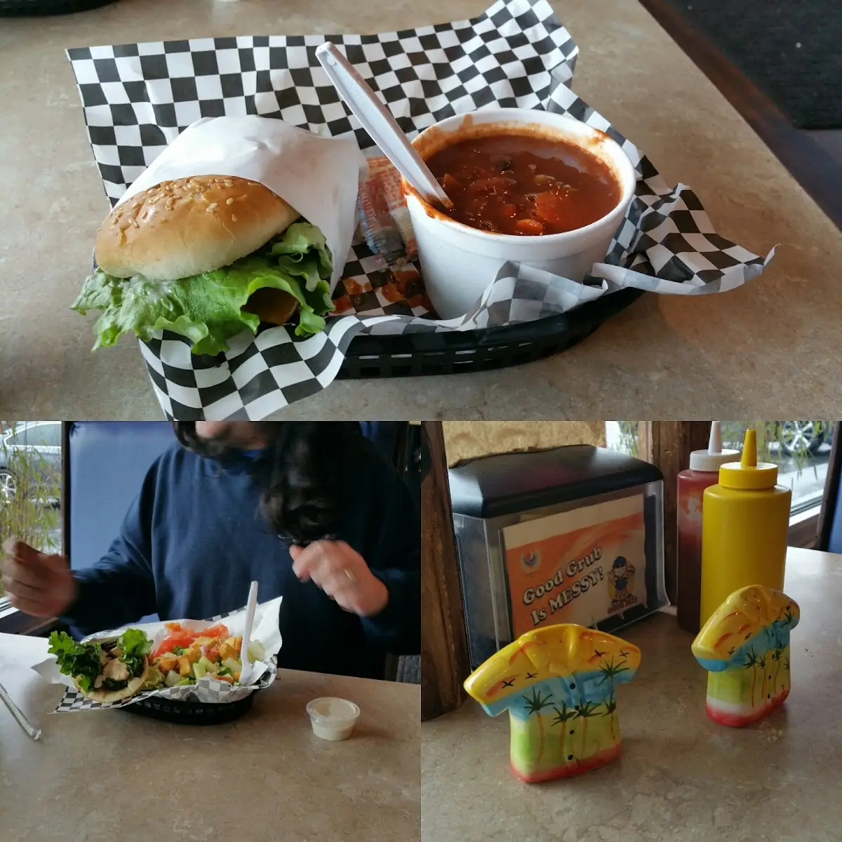 Burger and Side