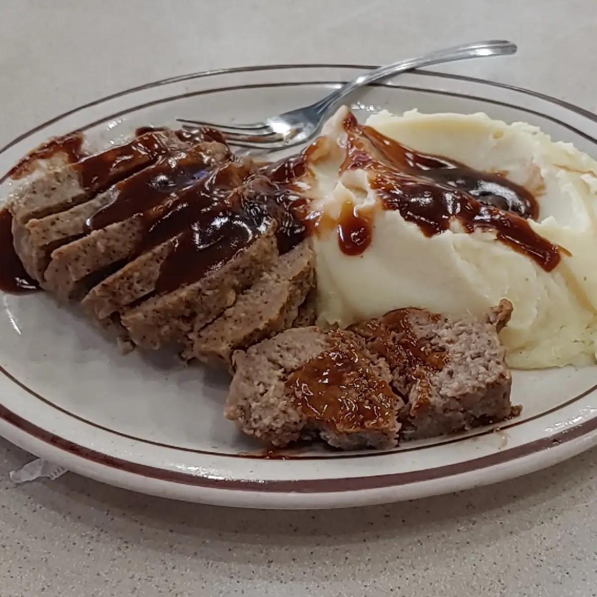 Meatloaf and Mashed Potatoes