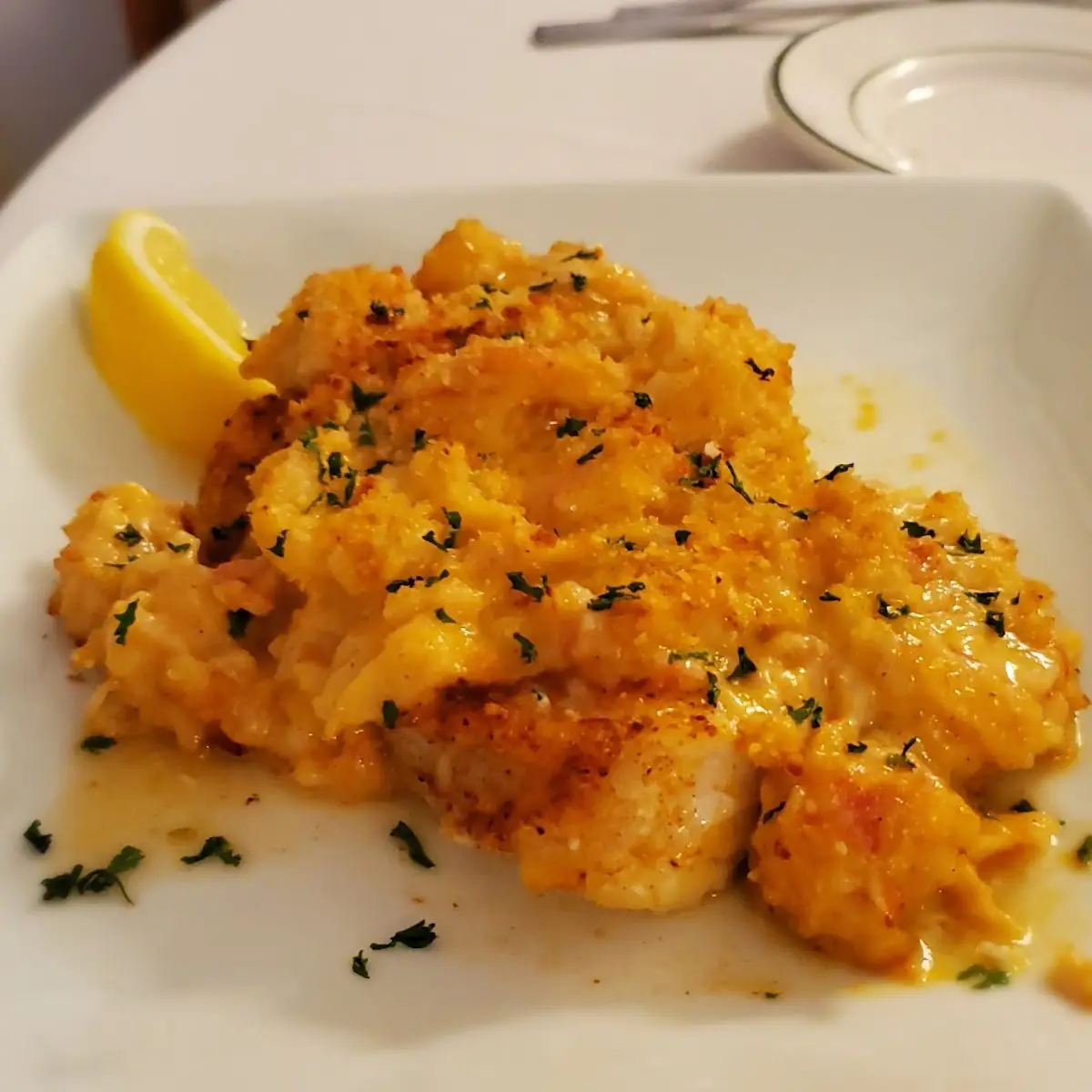 Haddock Topped with Lobster Bisque