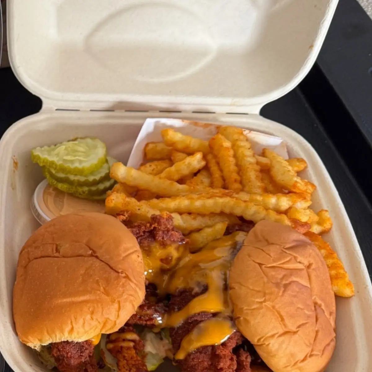 Dave's Hot Mozz Slider w Fries