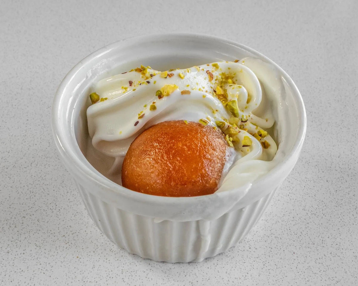 Gulab Jamun with Ice Cream, United Punjab Eatery & Grill