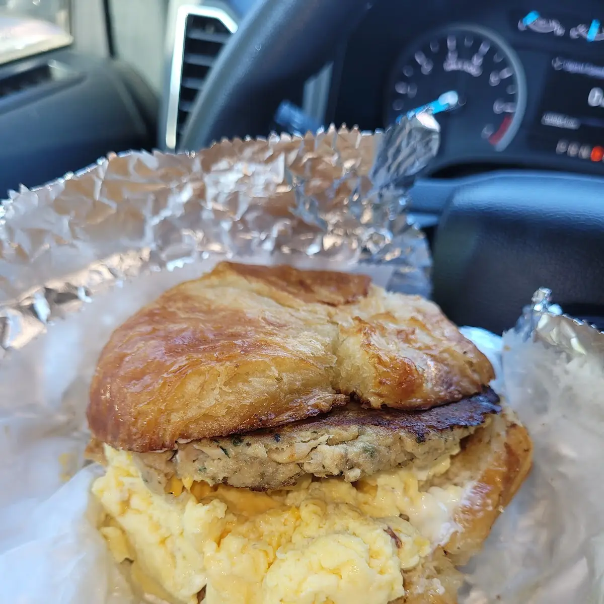 Salmon Egg and Cheese Croissant
