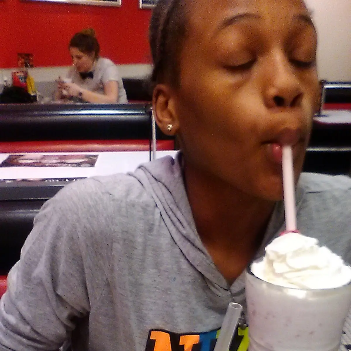 Cheeseburger Fries Vanilla Shake Water