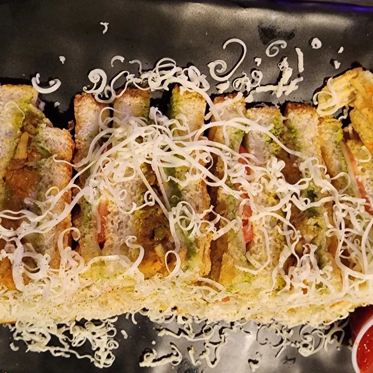 Aloo Masala Grilled Cheese Sandwich