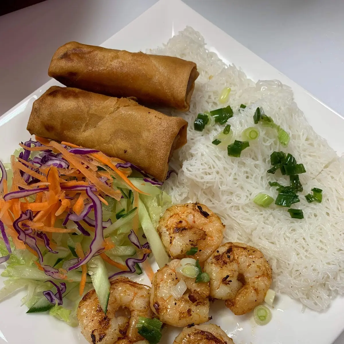 Vermicelli with Grilled Shrimp