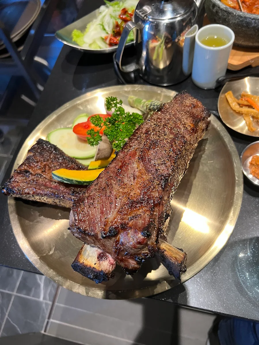 Signature Prime Grade Half Beef Short Rib, Two Horns Korean BBQ House