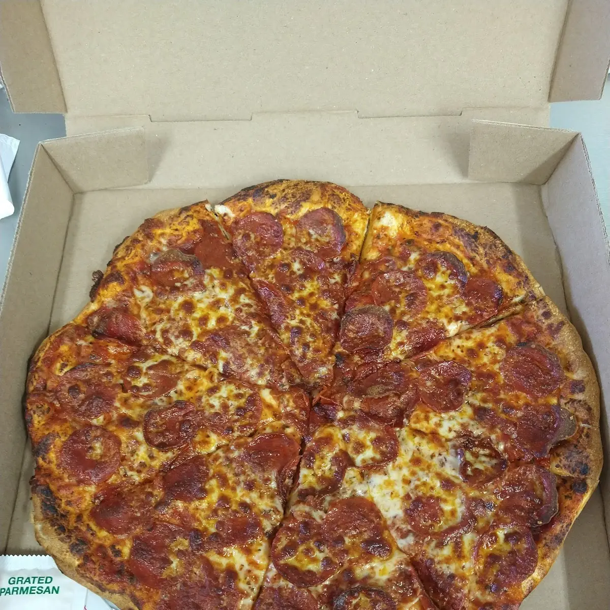 Thin Crust Pepperoni Pizza