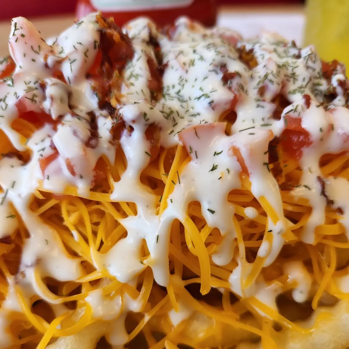 Bacon Ranch Cheddar Cheese Fries