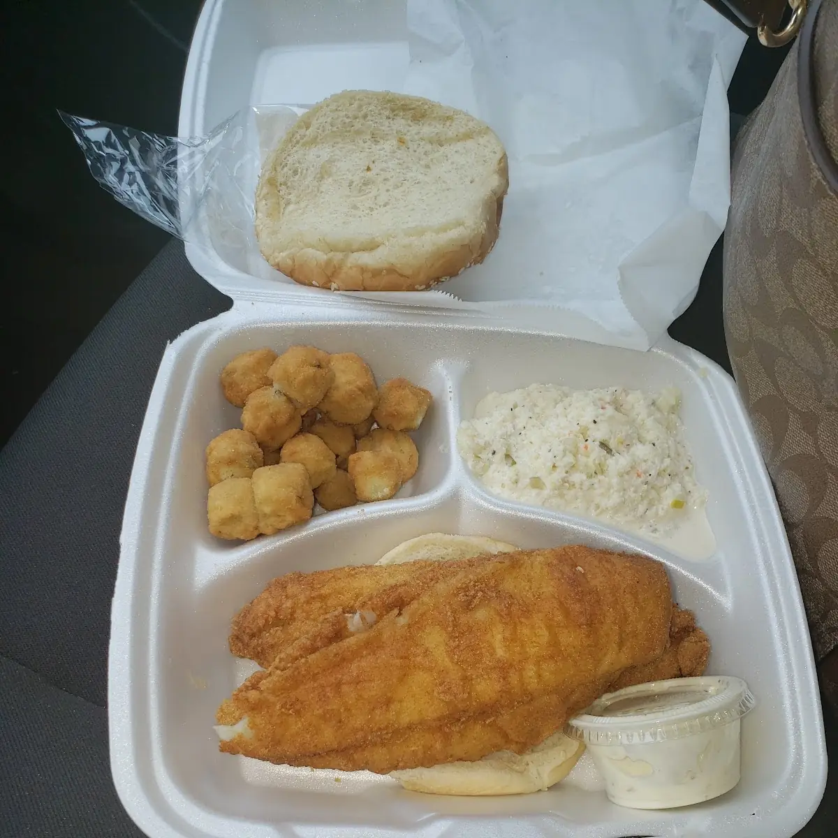 Flounder Sandwich Combo with Drink