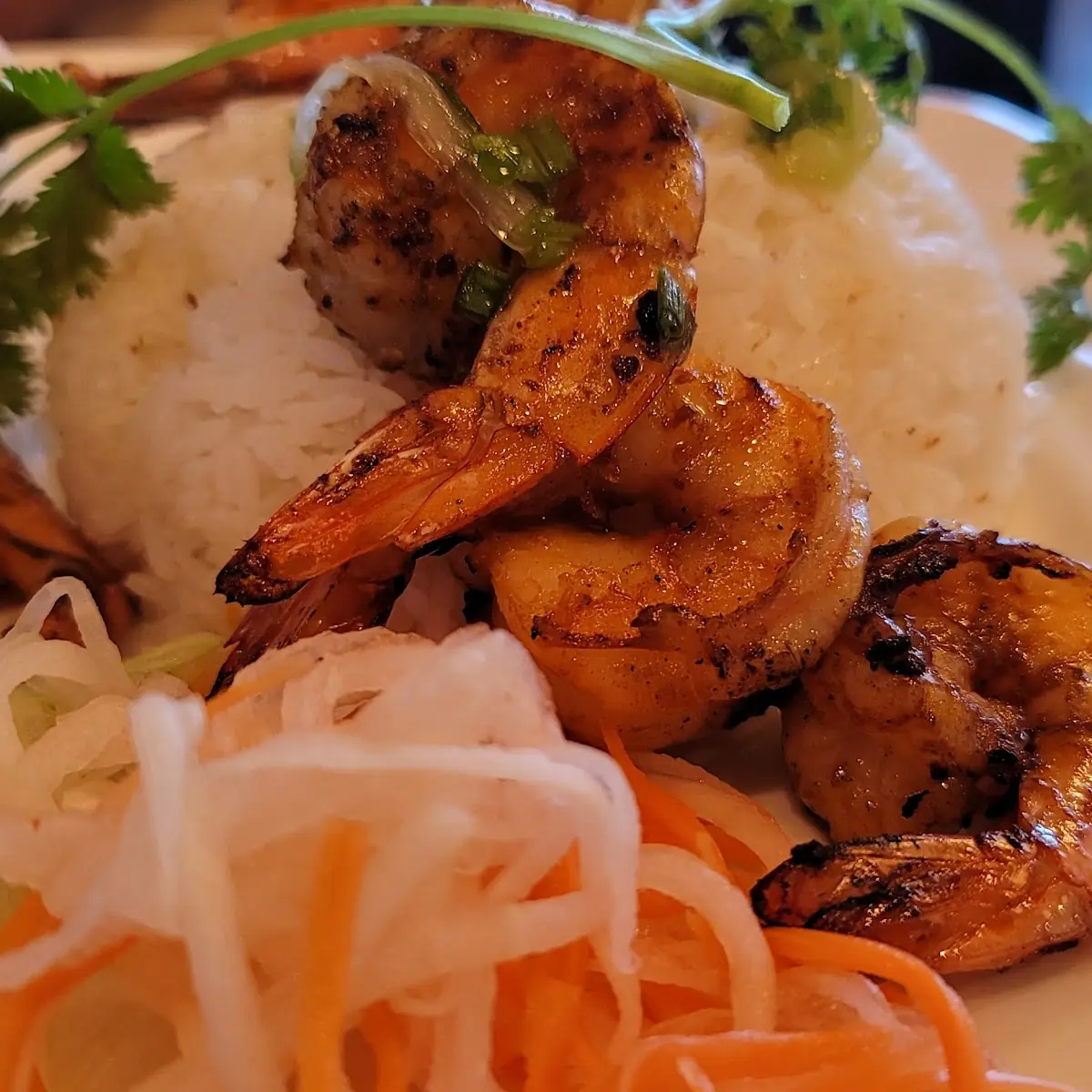 Grilled Shrimp & Grilled Pork on Rice