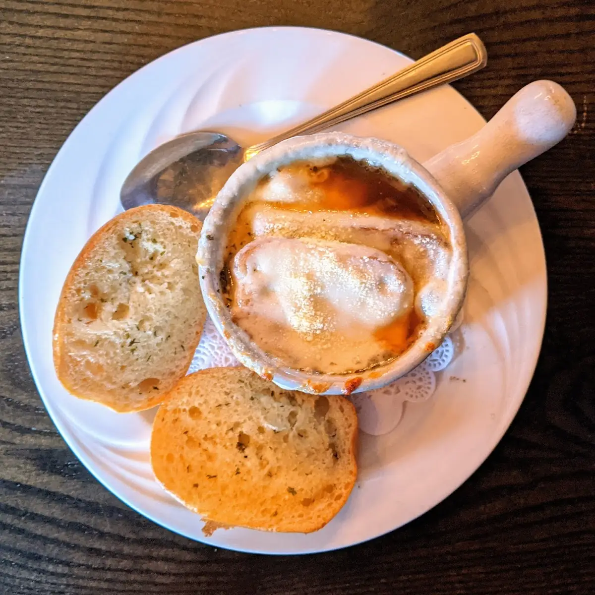 Firehall French Onion Soup, The Old Firehall Restaurant