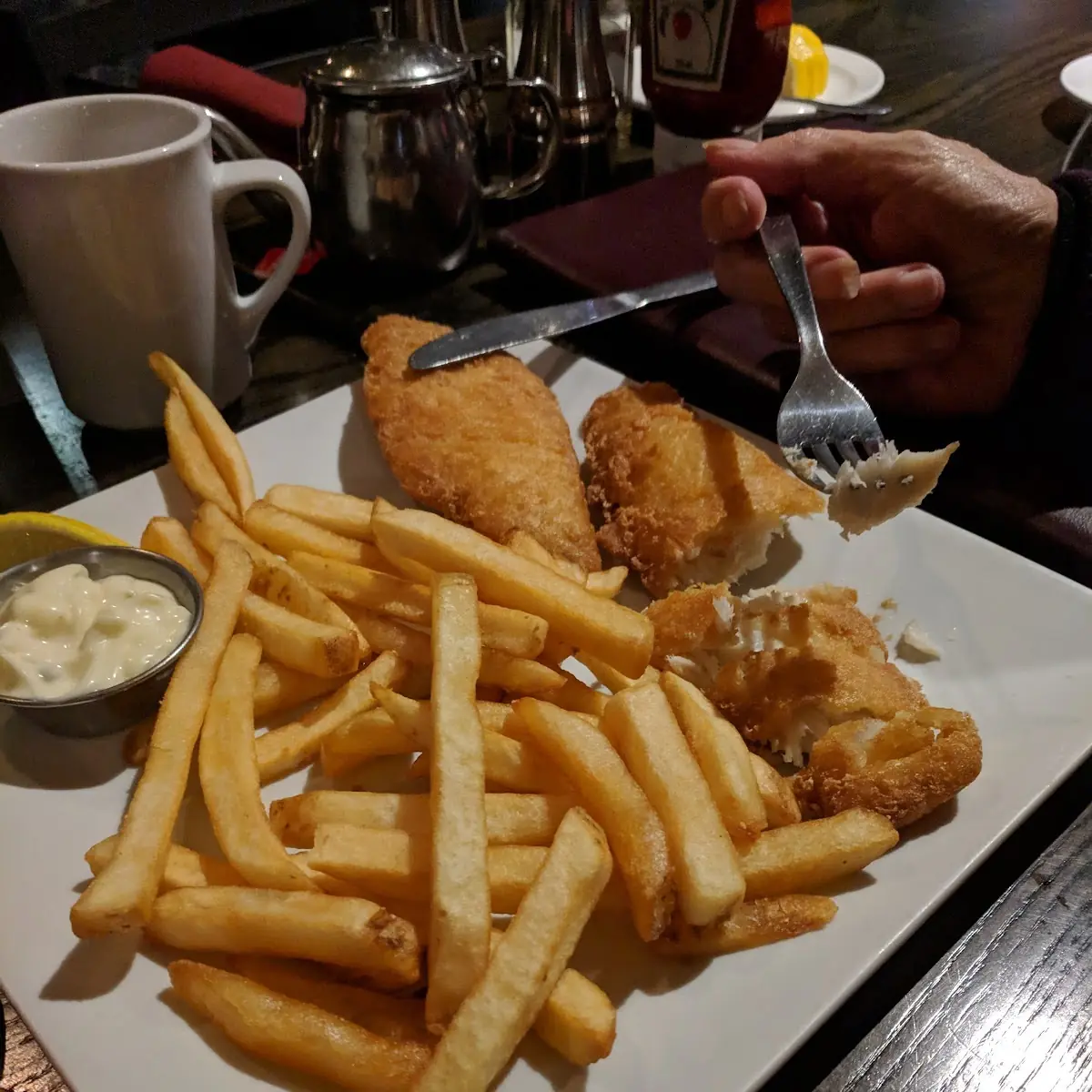 Fish and Chips, The Old Firehall Restaurant