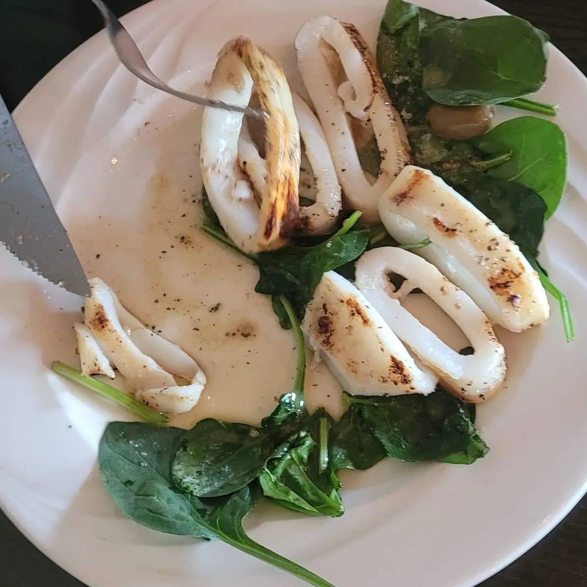 Grilled Calamari, The Old Firehall Restaurant