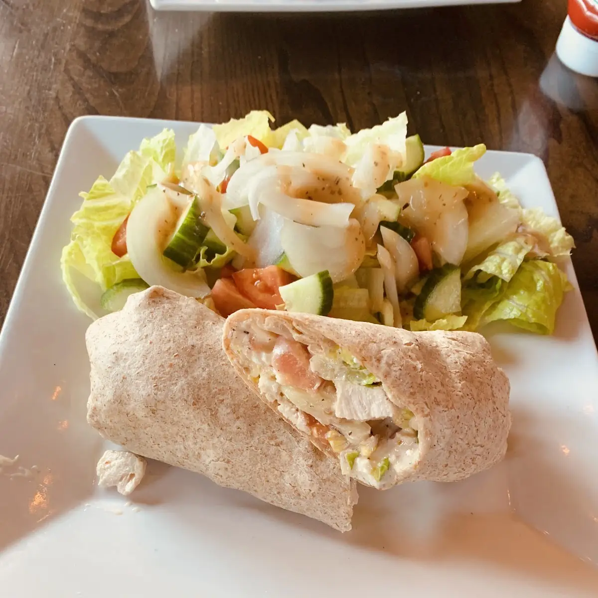 Steak Wrap Asiago, The Old Firehall Restaurant