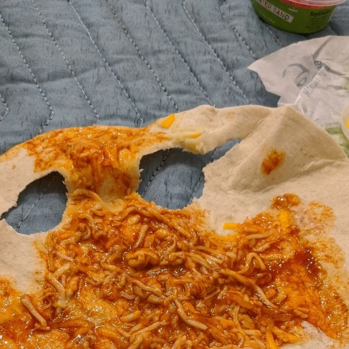 Bean and Cheese Burrito That They Forgot the Beans