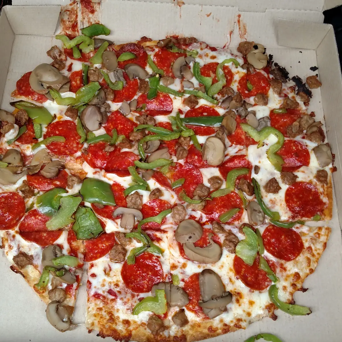 Thin Crust Supreme Pizza