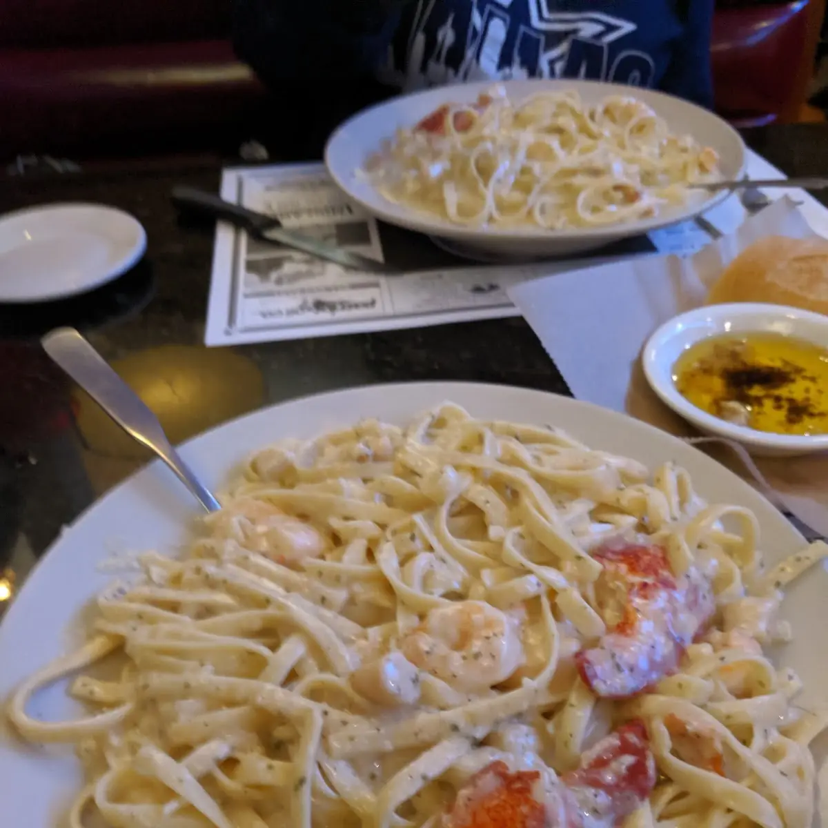 Seafood Alfredo Pasta