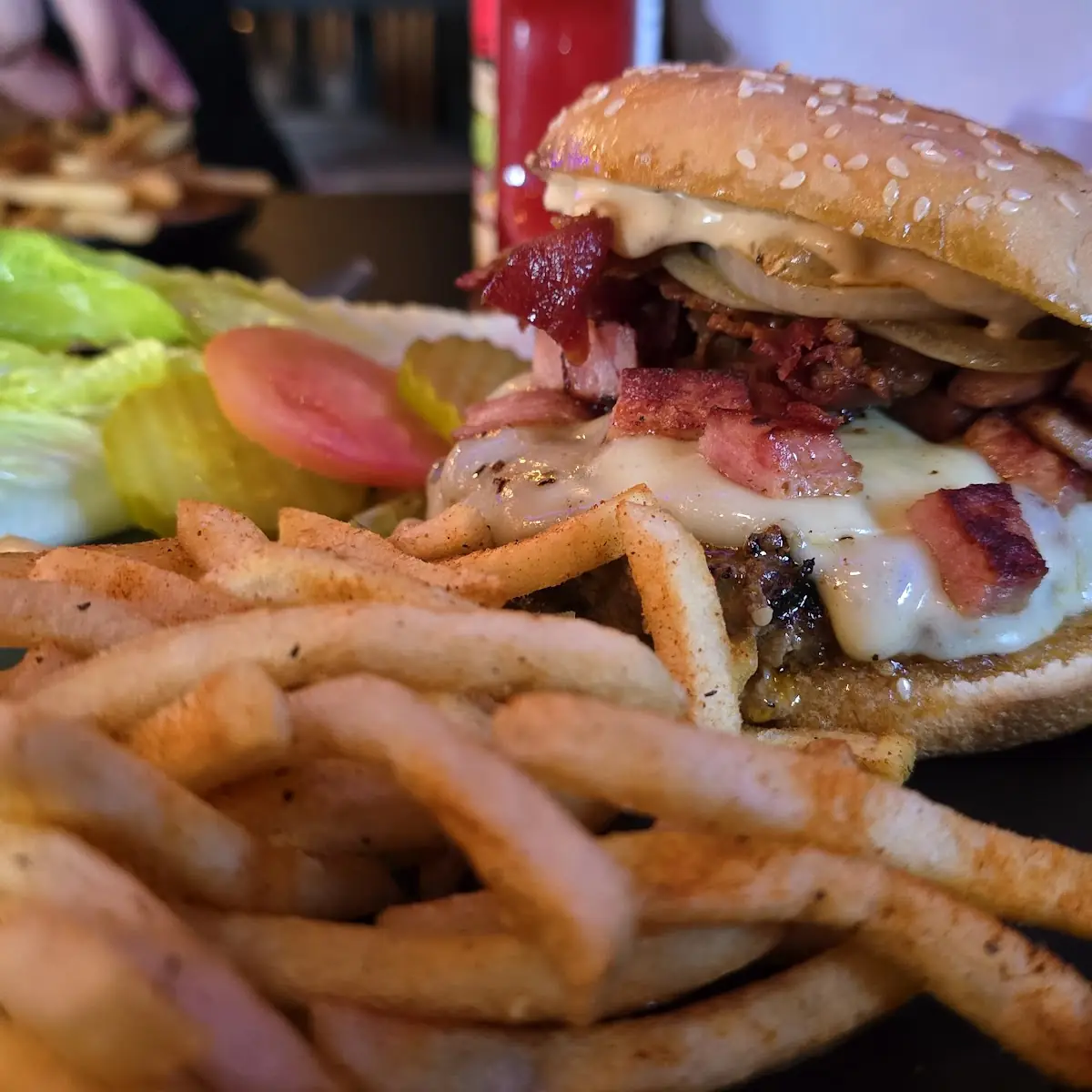 Chignon Burger and Fries