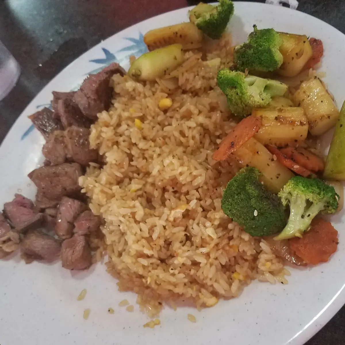 Steak Fried Rice & Vegetables
