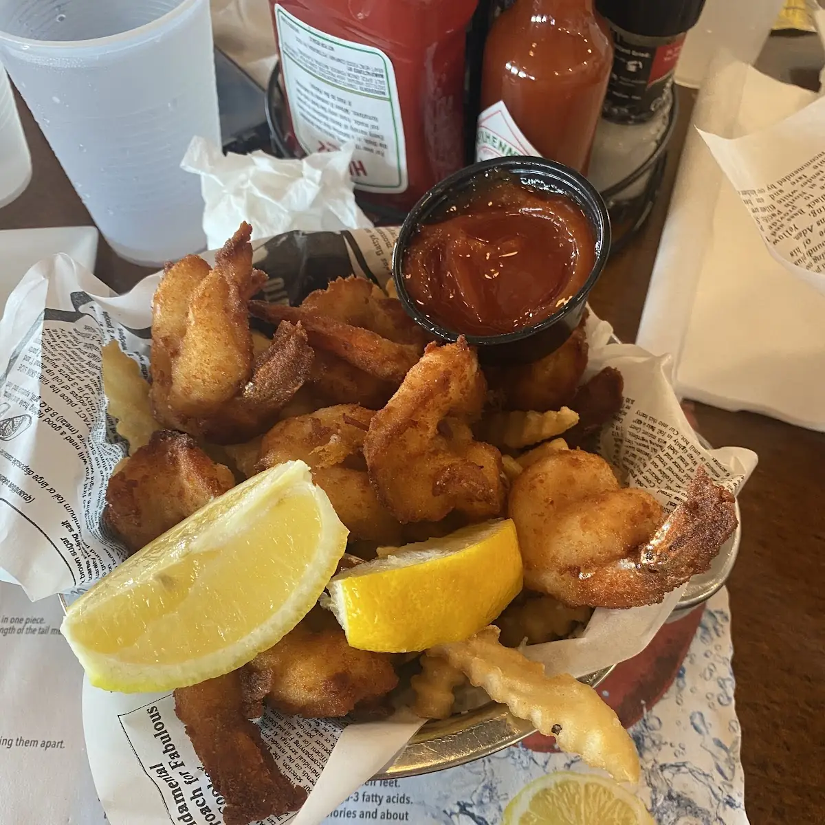 Fried Shrimp with Fries