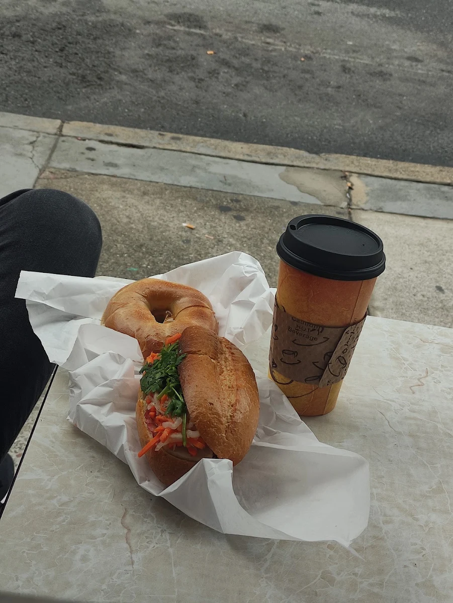 Sandwich and Cappuccino