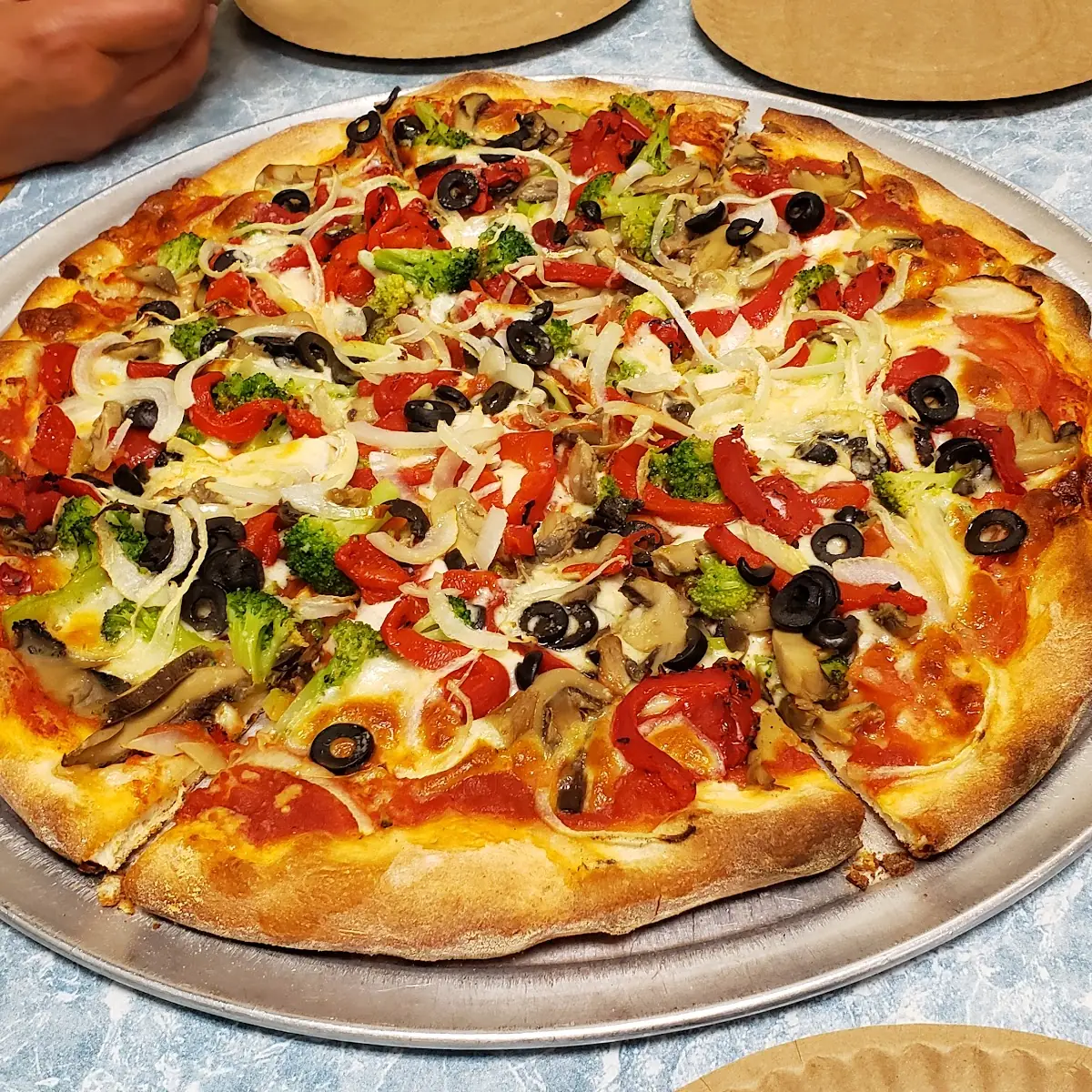 Veggie Pizza Waterbury Style