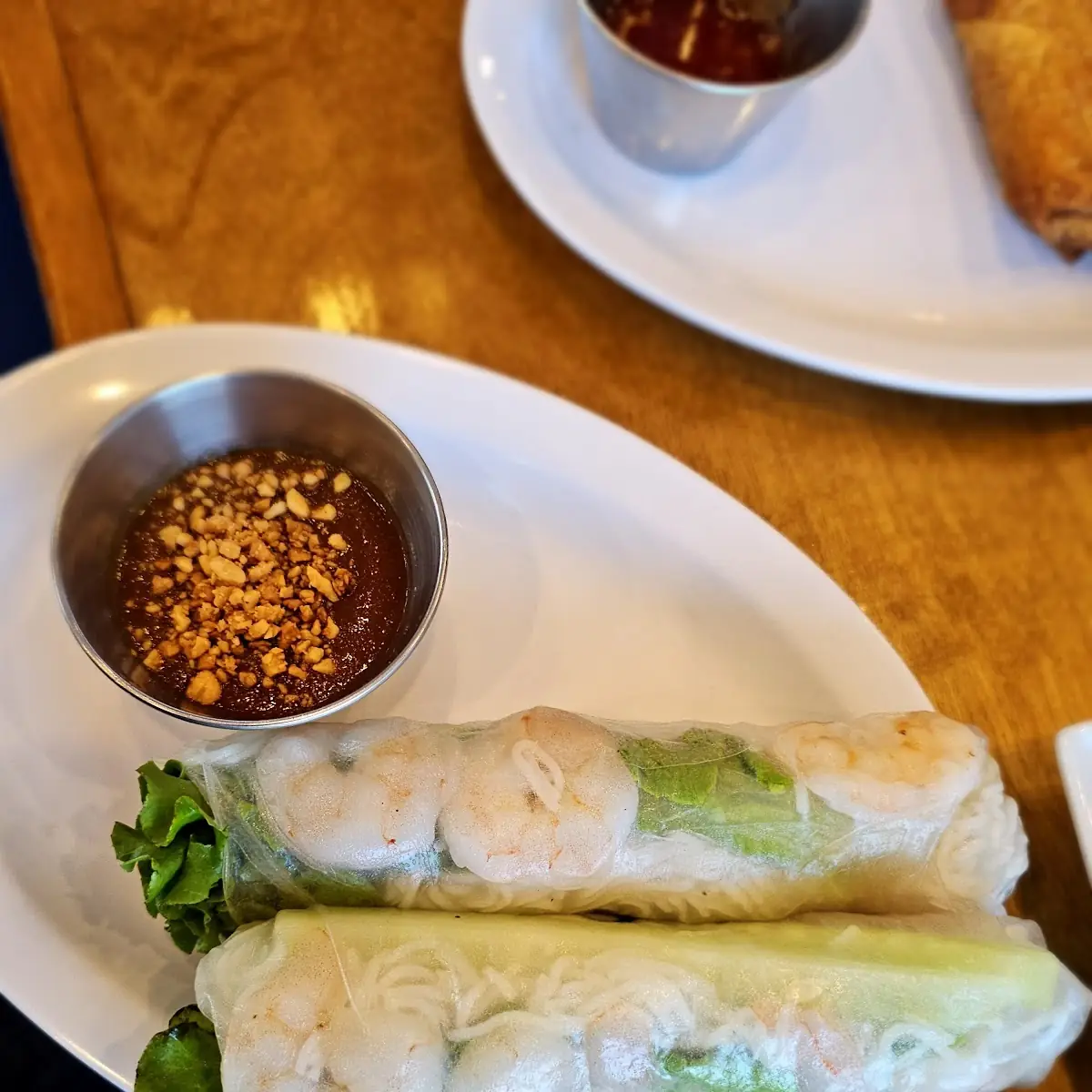 Shrimp Spring Rolls with Peanut Sauce