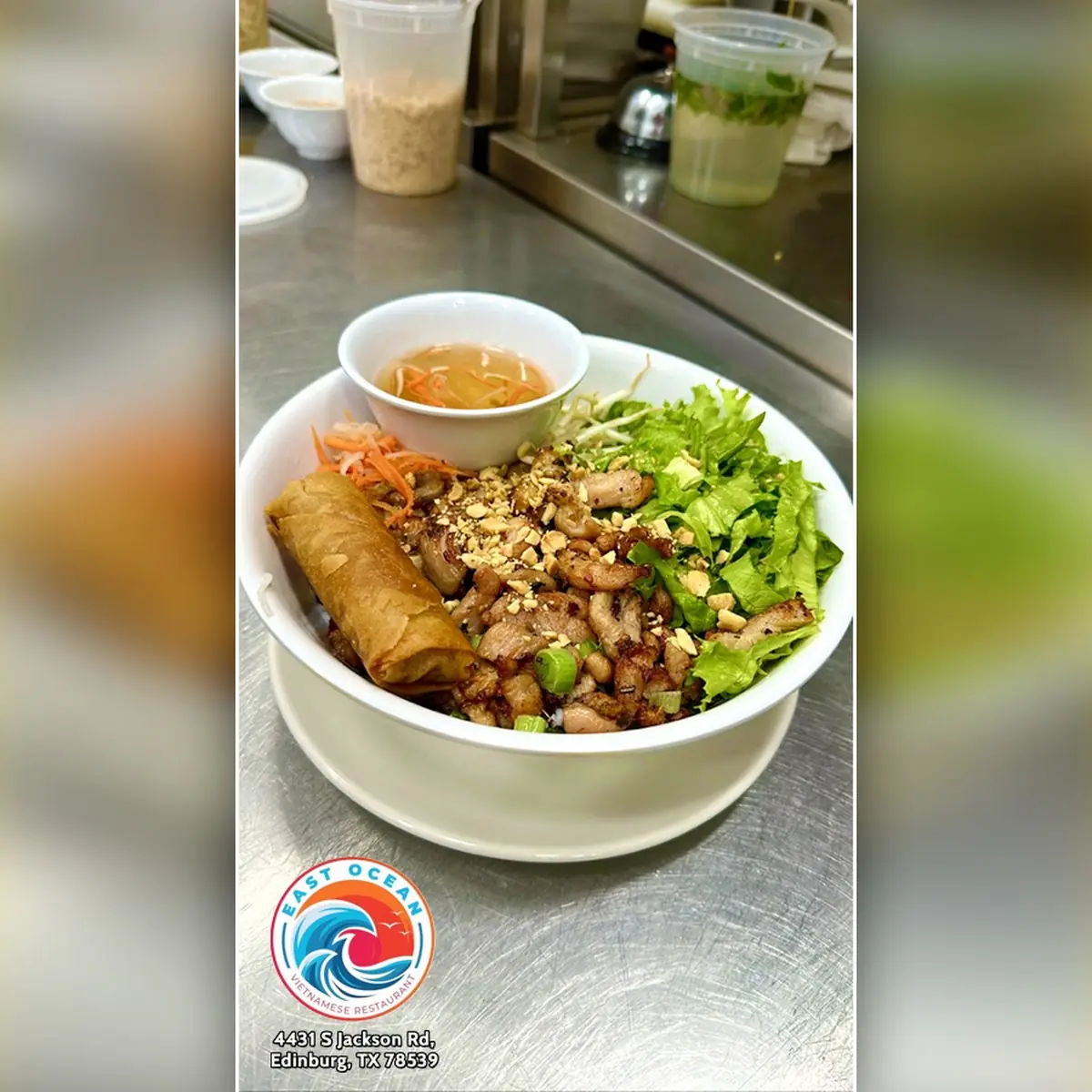 Vermicelli Grilled Pork &Egg Roll
