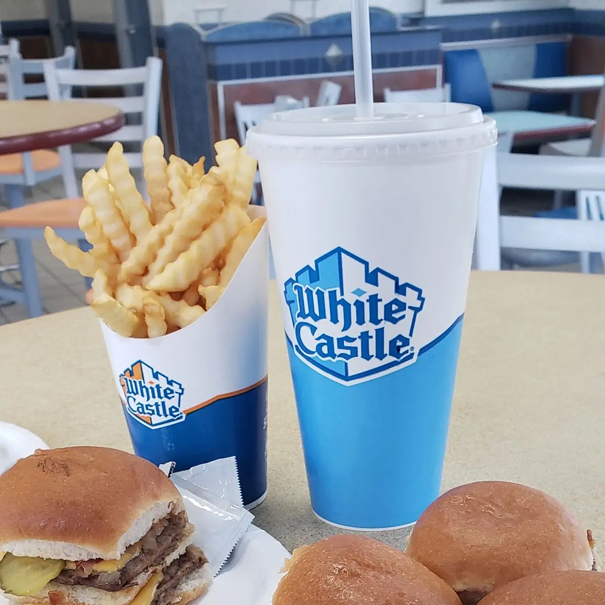 4 Sliders and a Double Cheeseburger Sliders