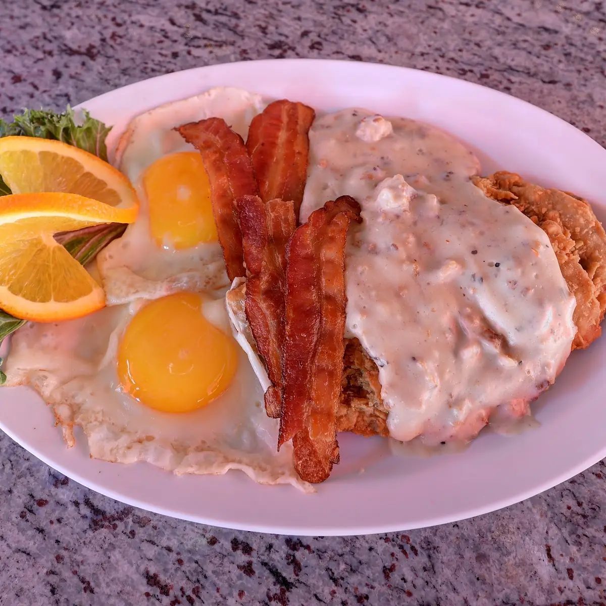 Chicken Fried Steak and Eggs