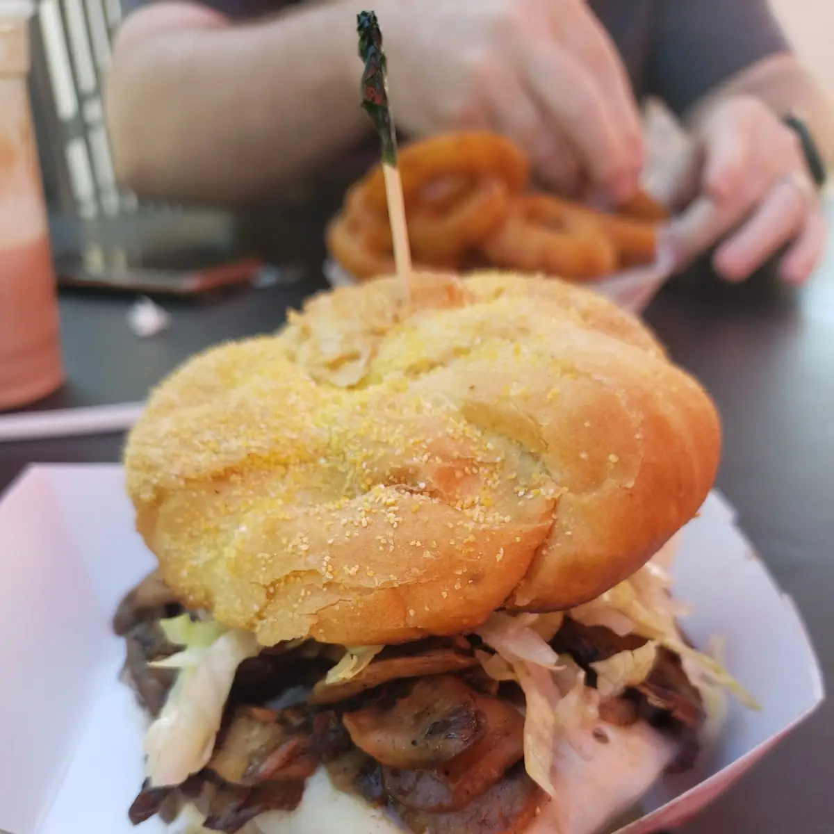 Mushroom Swiss Burger