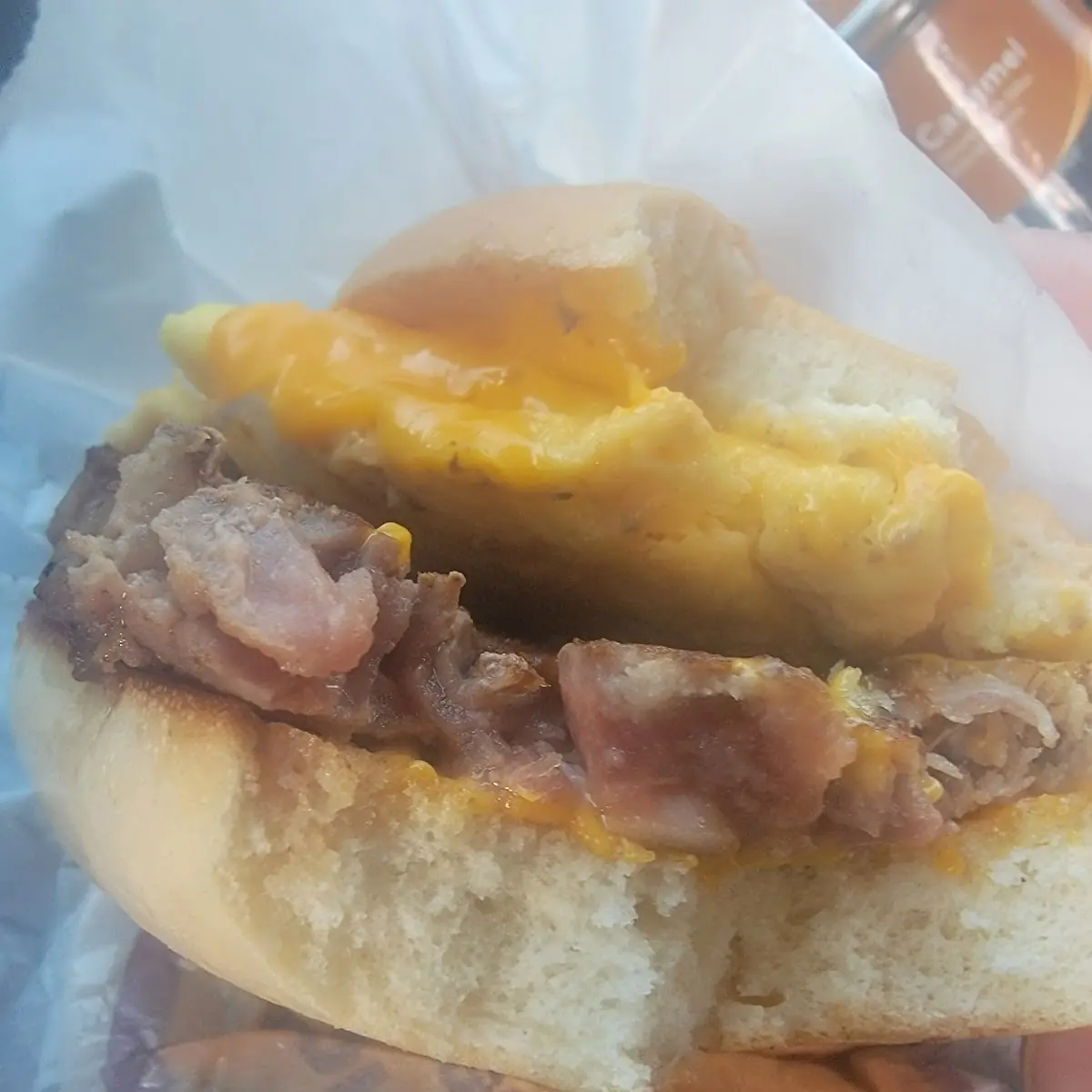 Steak Bagel not Cooked