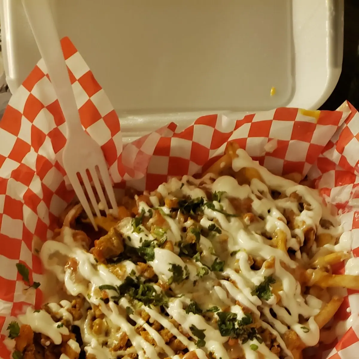 Nacho Fries with Buffalo Chicken