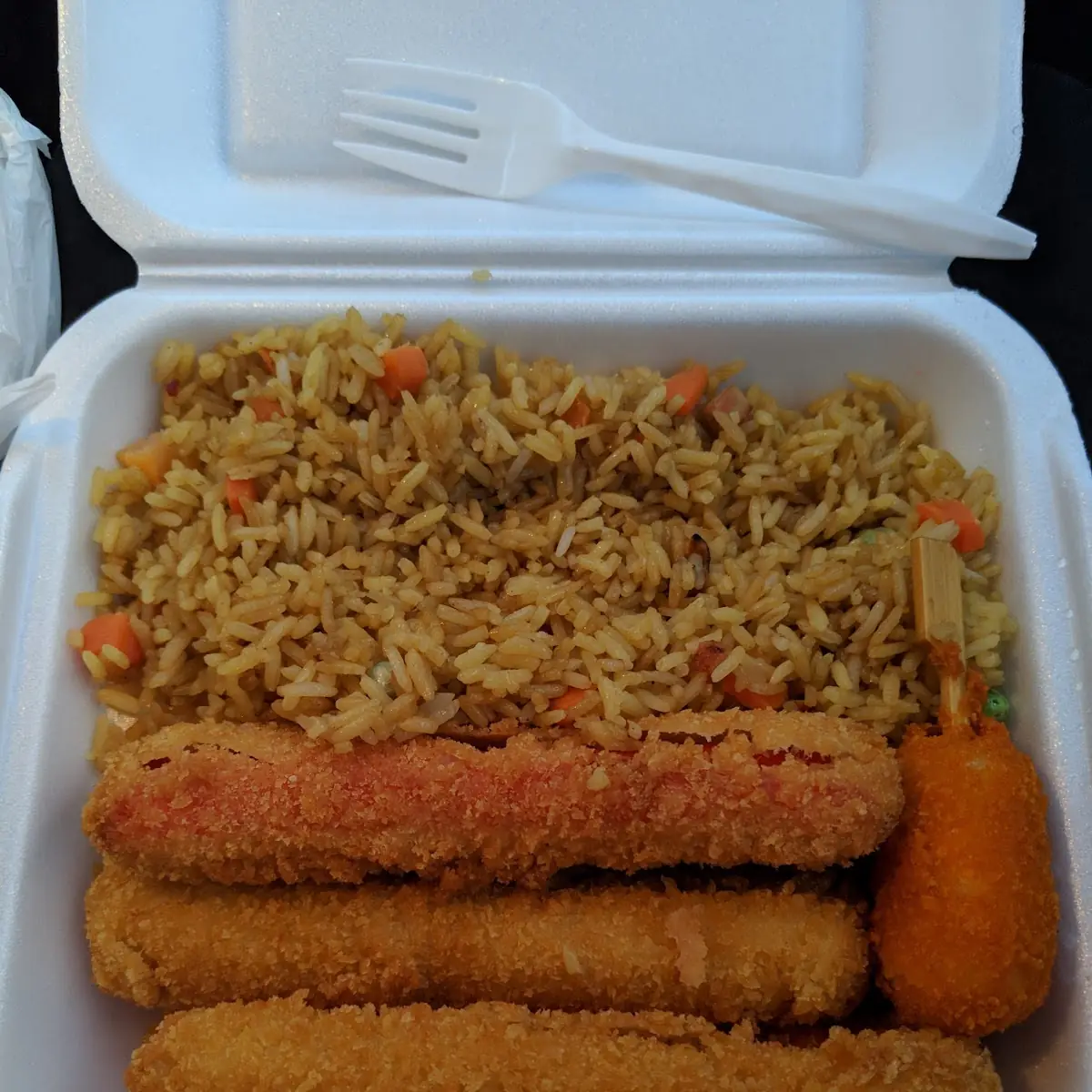 Fried Crab Stick with Pork Fried Rice