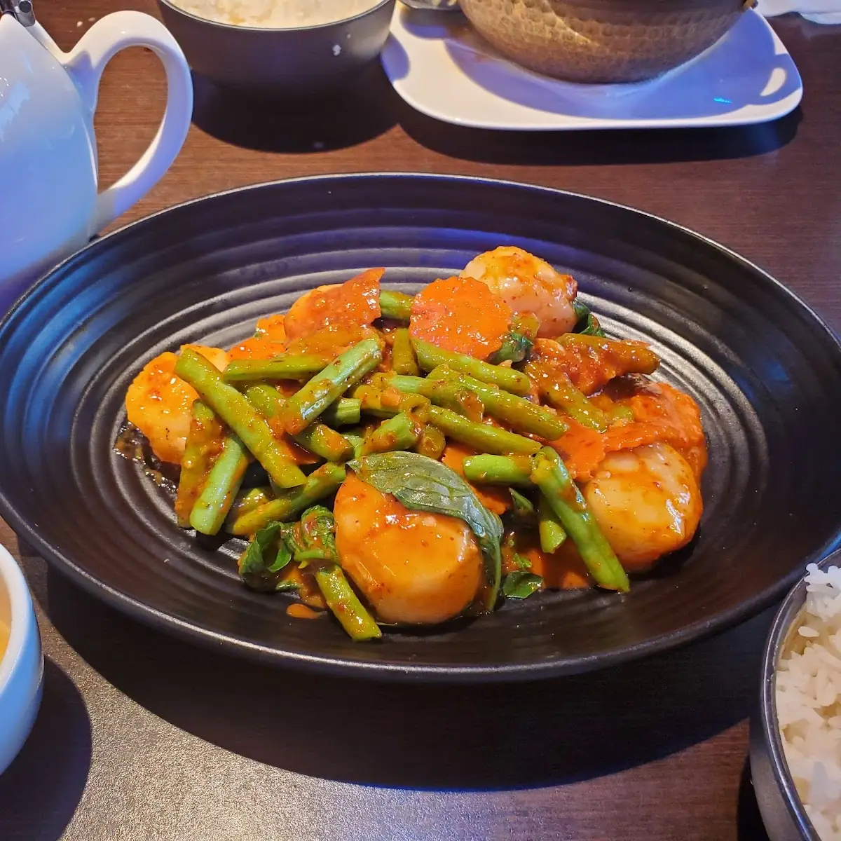 Pad Prik Khing with Sea Scallops