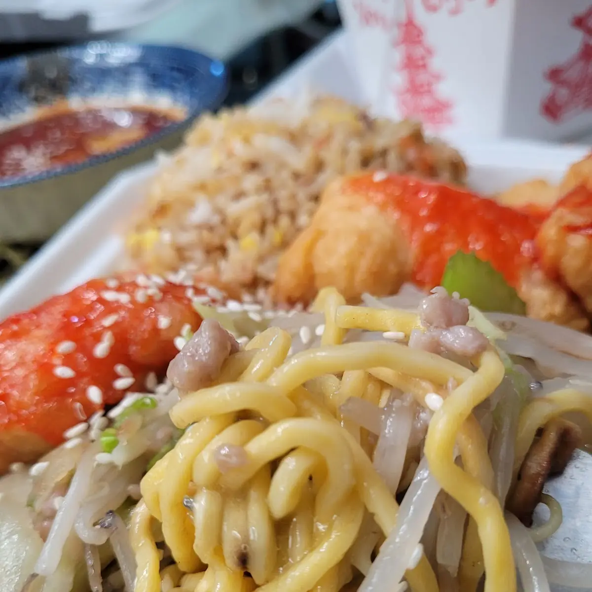 Lunch 1 We Ordered Pan-Fried Noodles