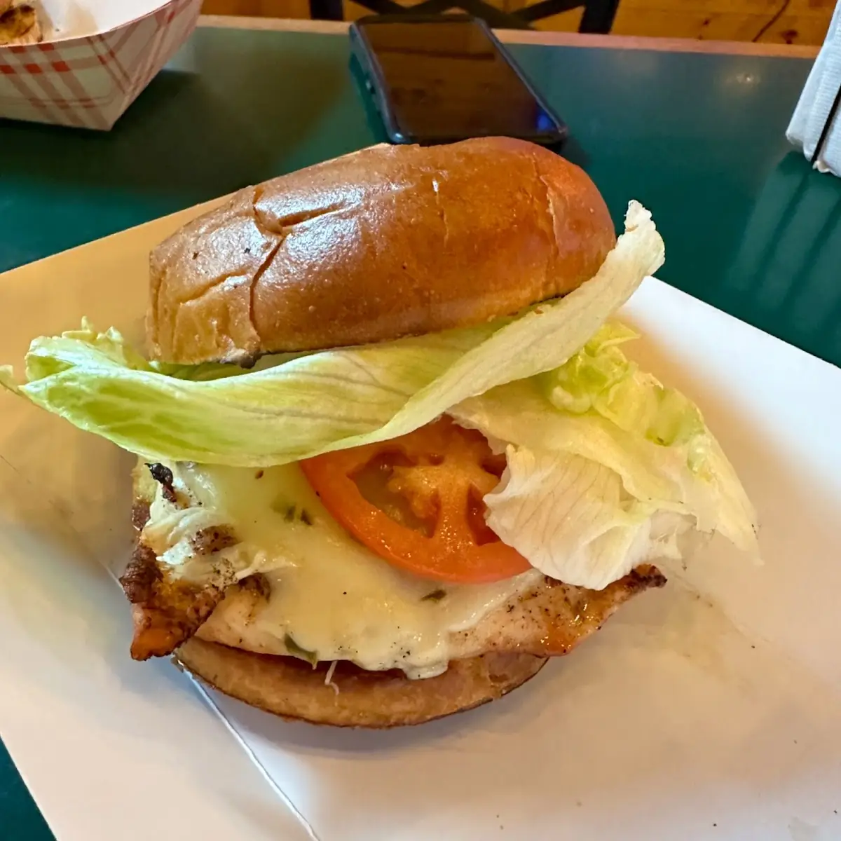 Grilled Chicken Sandwich with Pepper Jack