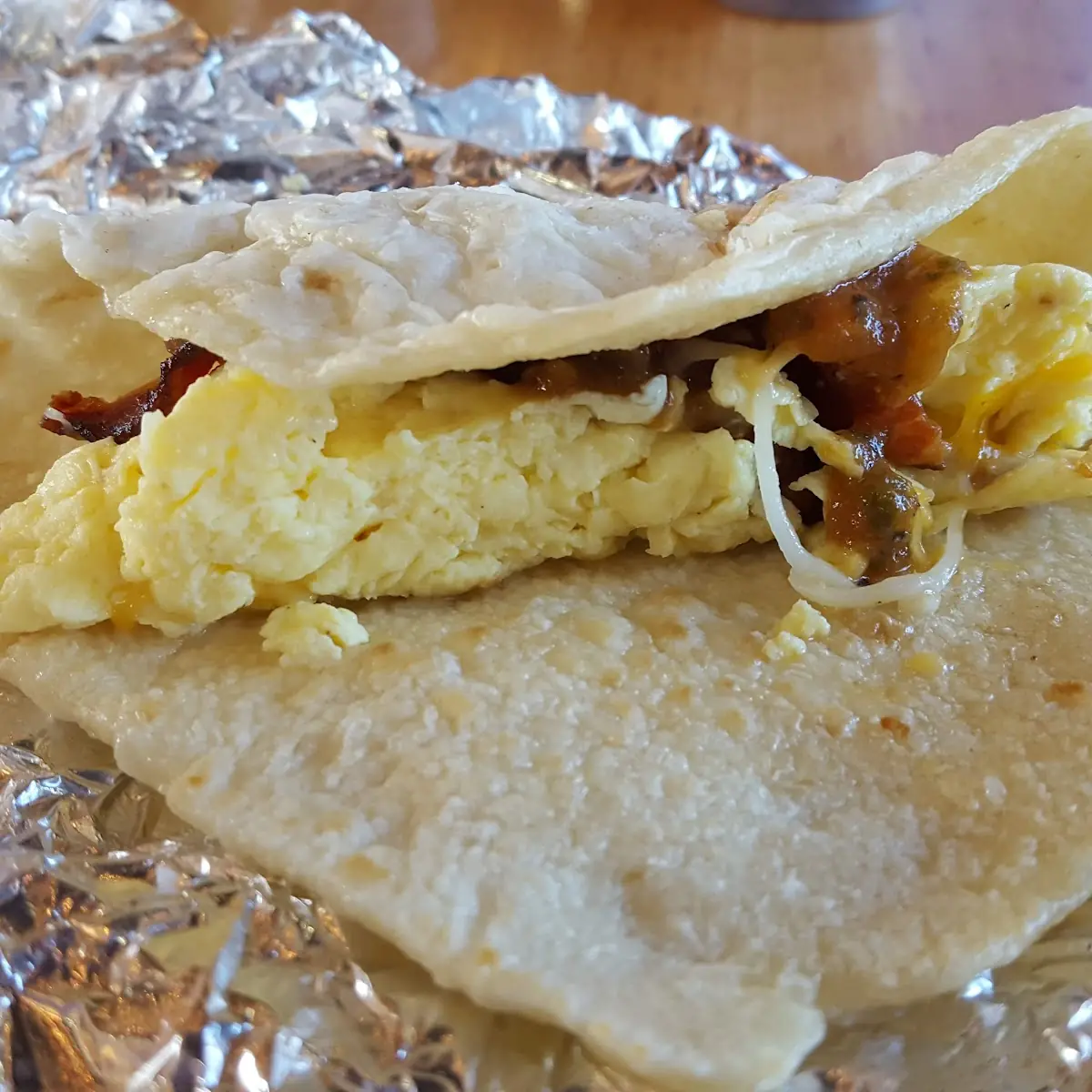 Bacon Egg and Cheese Taco