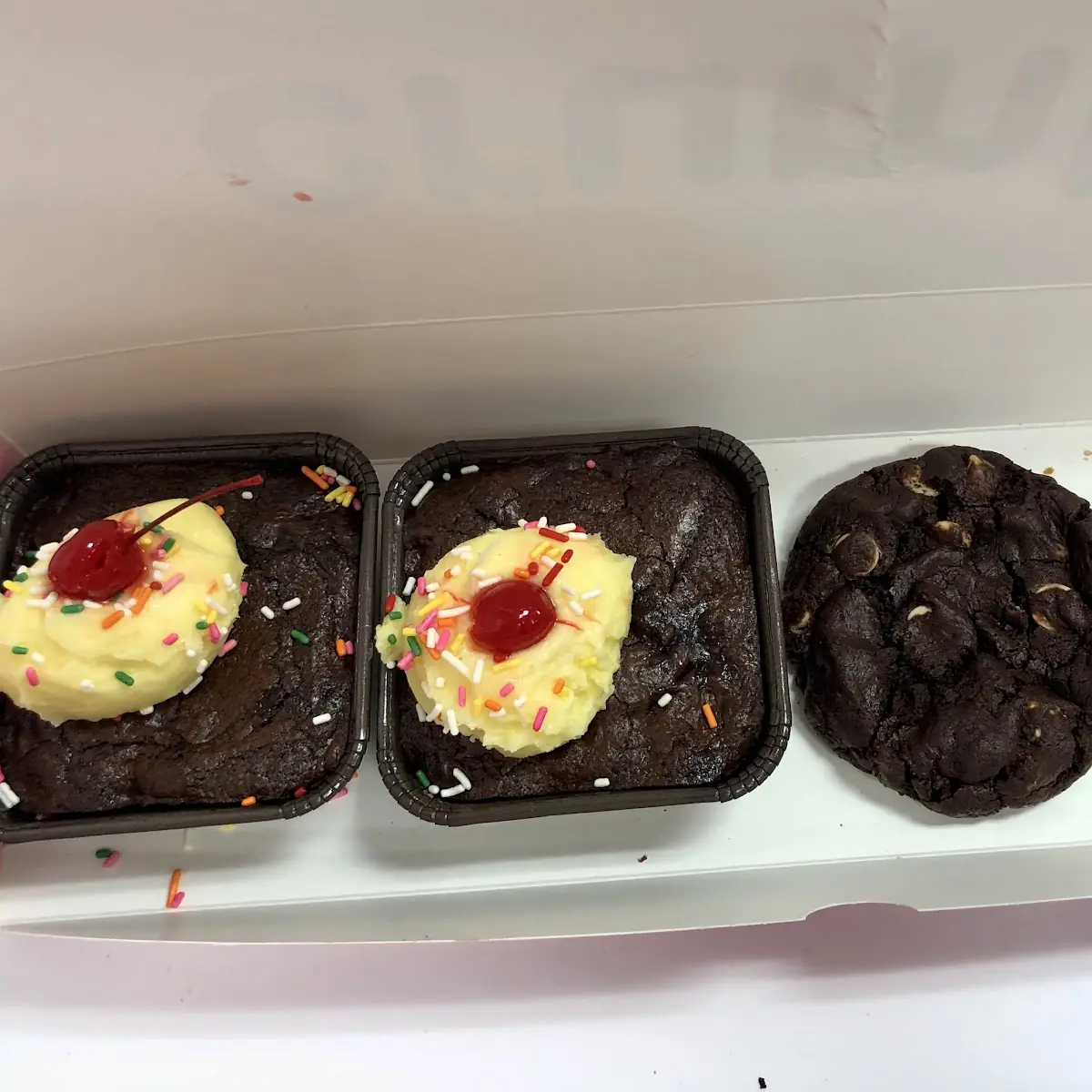 Brownie Sundae Double Chocolate Chunk Cookie Chocolate Chip Cookie